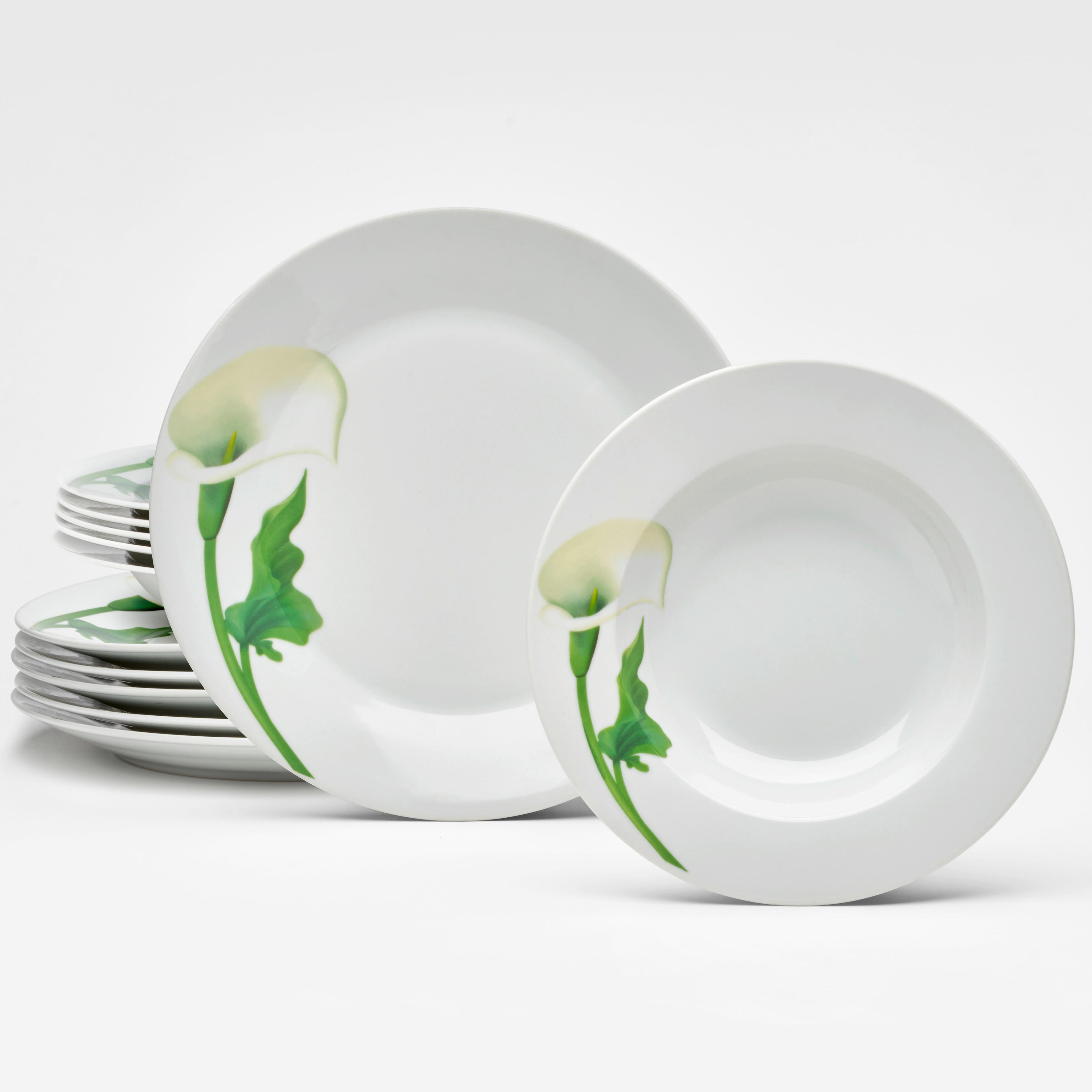 TAFELSERVICE 2083050 CALLA - Weiß, Basics, Keramik - Van Well