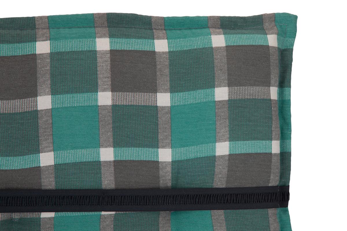 Auflage Für Liege Büsum 193x60x6 Cm Grau / Türkis - Türkis/Grau, Basics, Textil (193/60/6cm) - Gardenson