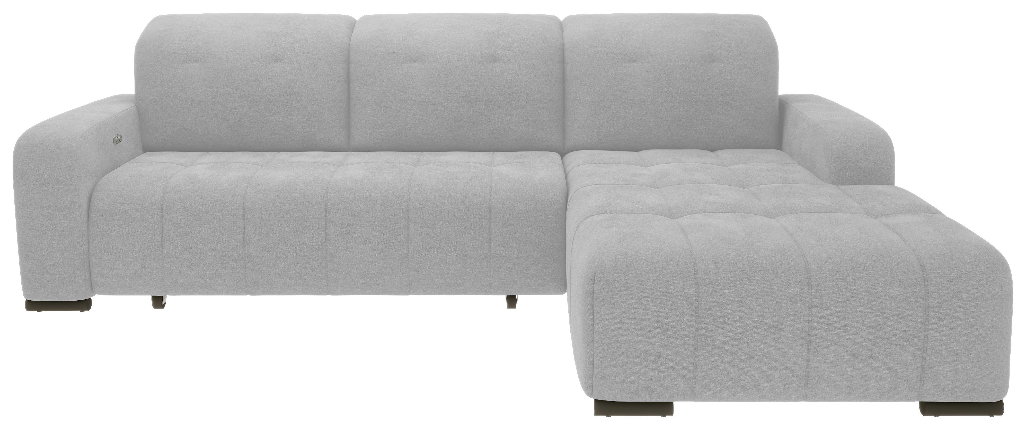 Ecksofa Vicari Grau S: 185x292 Cm - Schwarz/Grau, MODERN, Textil (185/292cm) - Livetastic