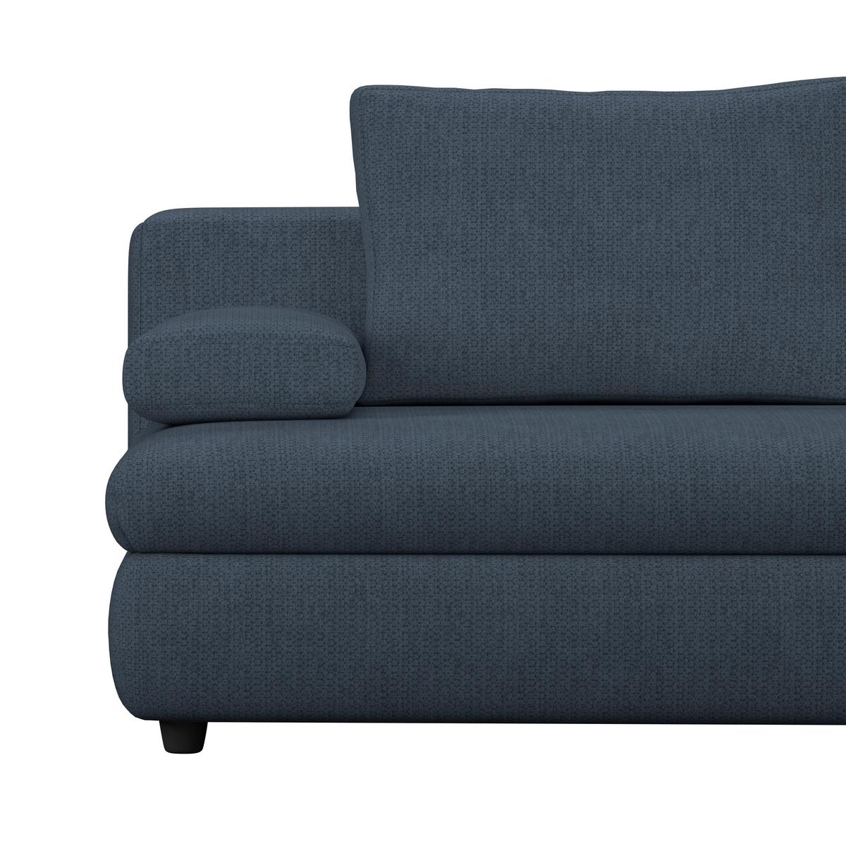 3-Sitzer-Sofa Mit Schlaffunktion Olso Blau - Blau, Trend, Holz/Kunststoff (205/72/100cm)