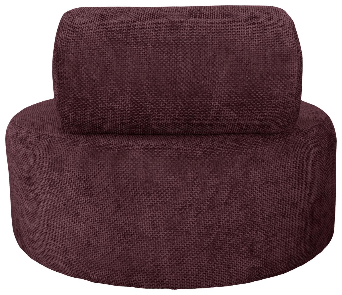 Relaxsessel Moss Bordeaux B: 88 Cm - Bordeaux/Schwarz, Basics, Textil (88/70/88cm) - Livetastic