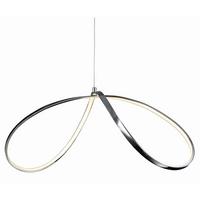 Led-hängeleuchte Loop Line H: 120 Cm Chromfarben - Chromfarben, Design, Metall (72/32/120cm) - Näve