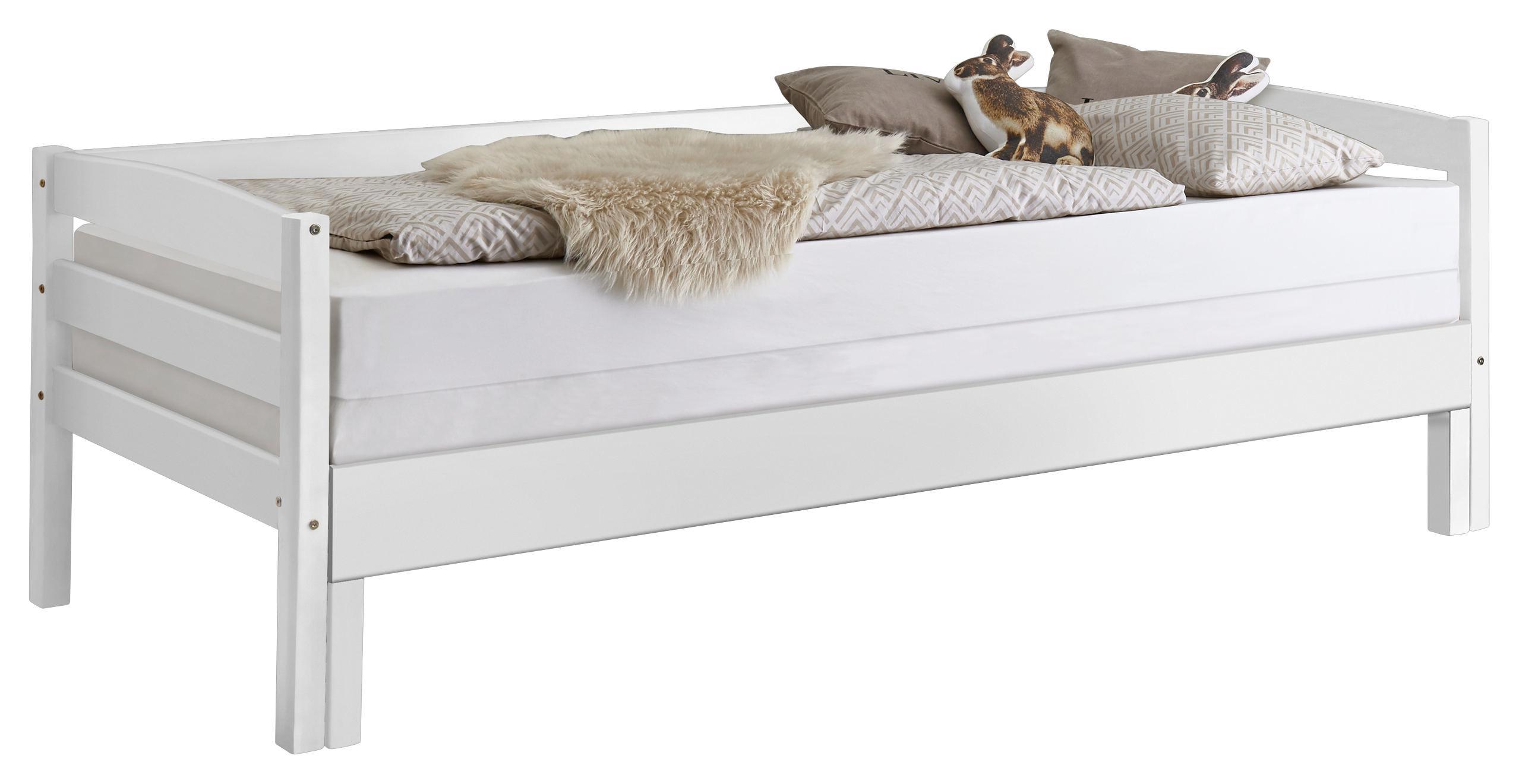 Kihúzható Ágy Emilia - Fehér, konvencionális, Fa (90/200cm)