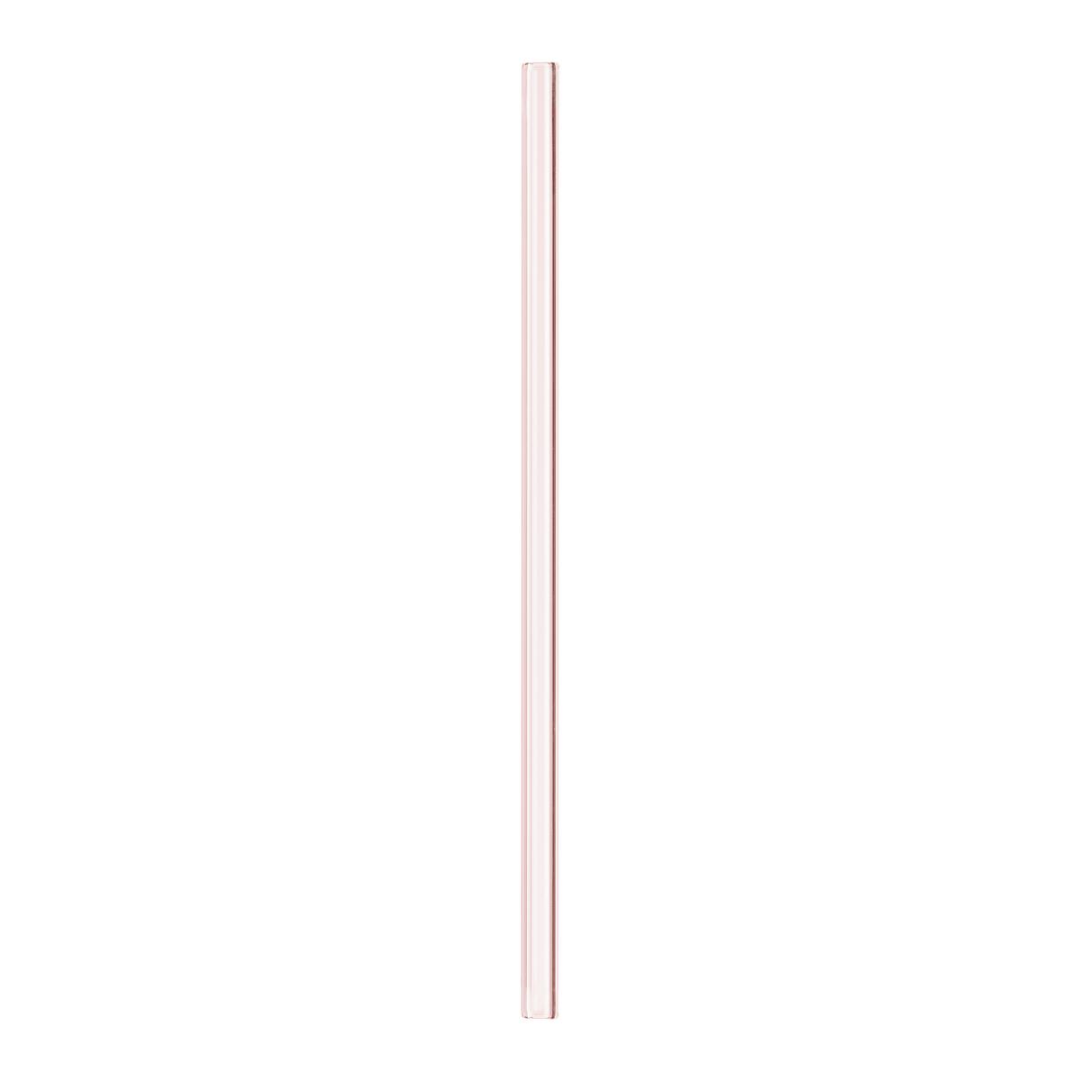 SLAMKA NA PITIE JESSY - priehľadné/pink, sklo (20cm) - Premium Living