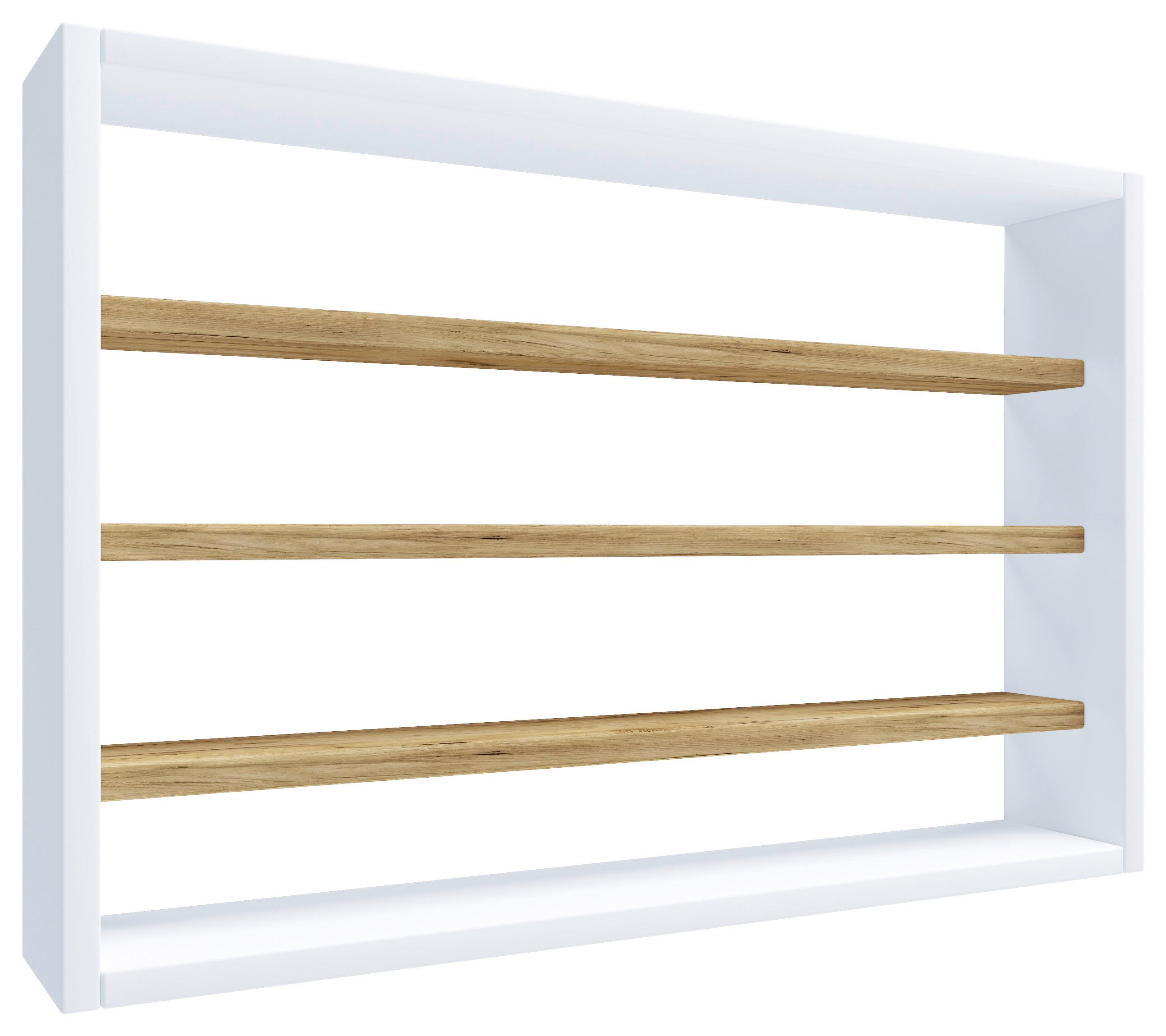 Wandregal Osado Weiß Honigeiche Dekor - Honigeiche/Weiß, Design, Holzwerkstoff (60/40/10cm) - MID.YOU