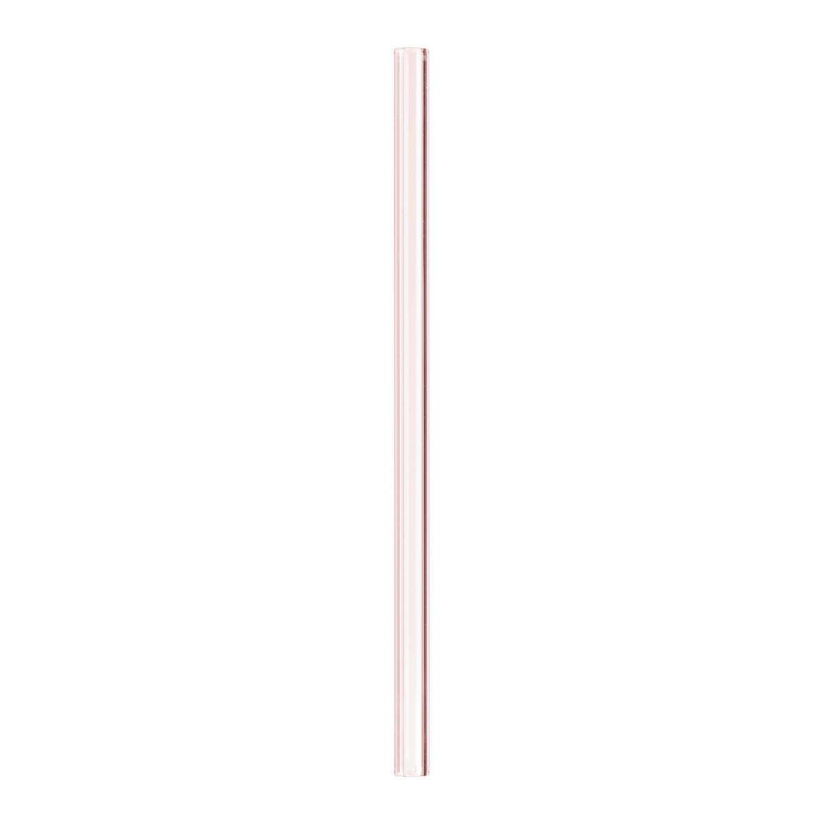 SLAMKA NA PITIE JESSY - priehľadné/pink, sklo (16cm) - Premium Living