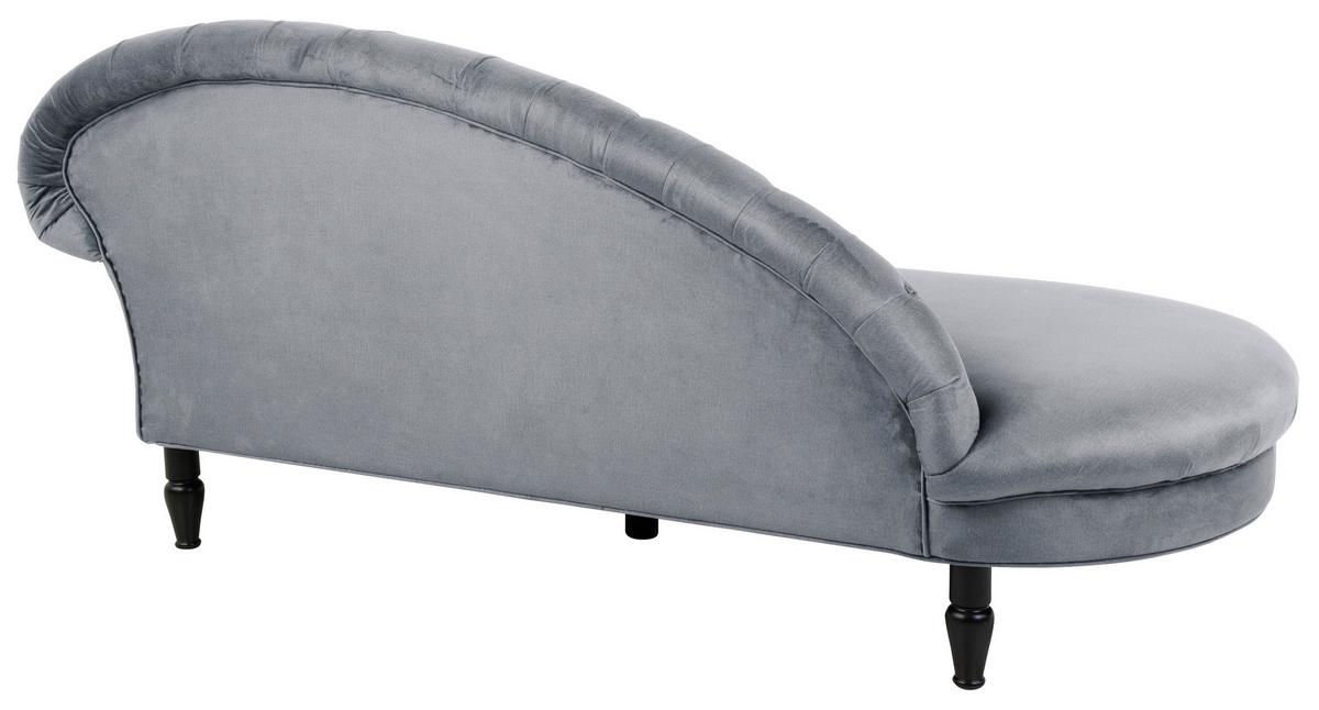 Récamiere Cupido, Grau B: 103 Cm - Schwarz/Grau, Design, Textil (103/91/216cm) - MID.YOU