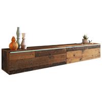 Lowboard B: 180 Cm Eiche Old Vintage Dekor - Alteiche/Grau, LIFESTYLE, Holzwerkstoff (180/30/33cm) - P & B