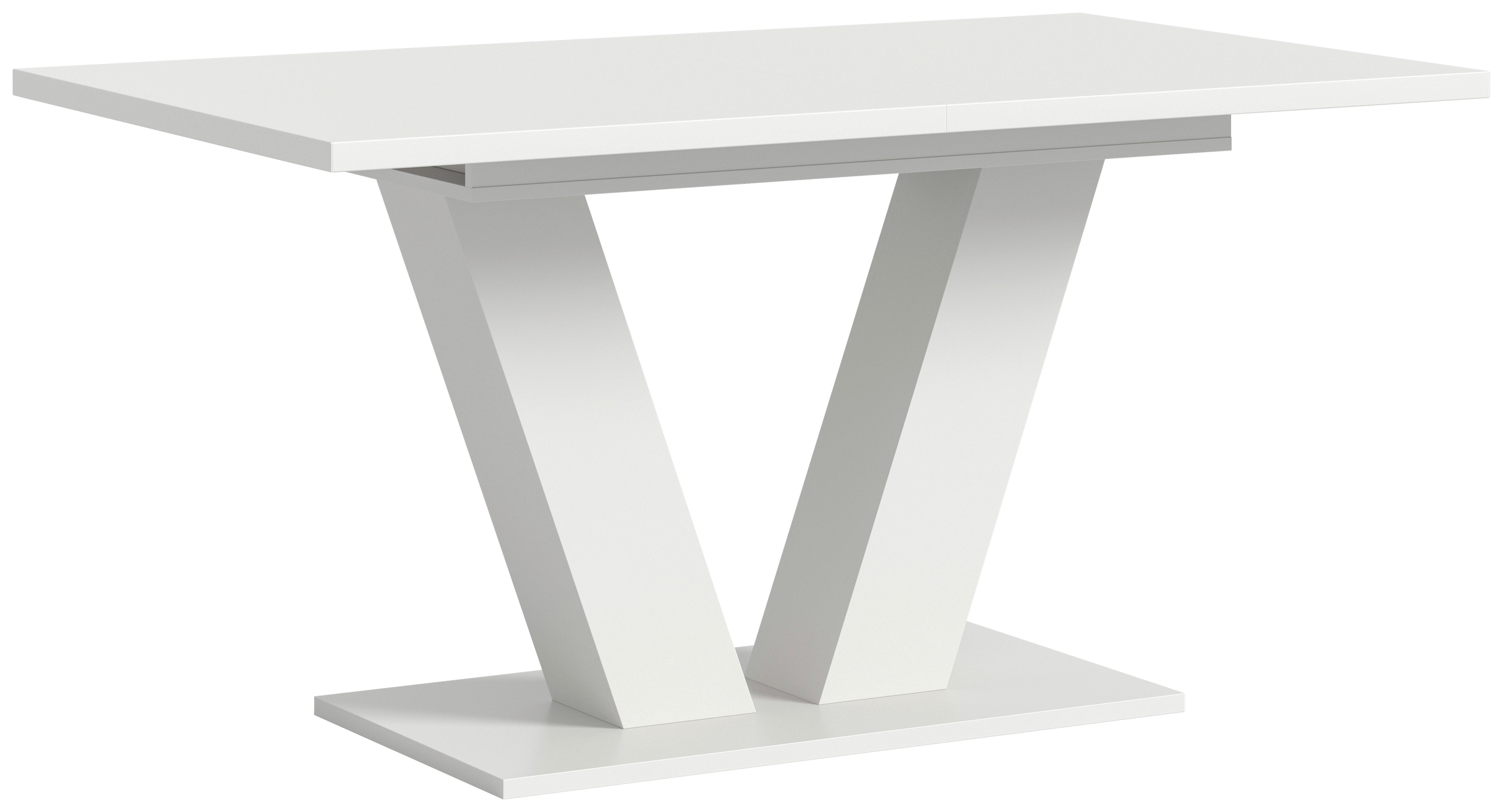 Ausziehtisch Marlon 150 Az Weiß, Auf 190 cm ausziehbar - Weiß, Trend, Holzwerkstoff (150-190/76/90cm)