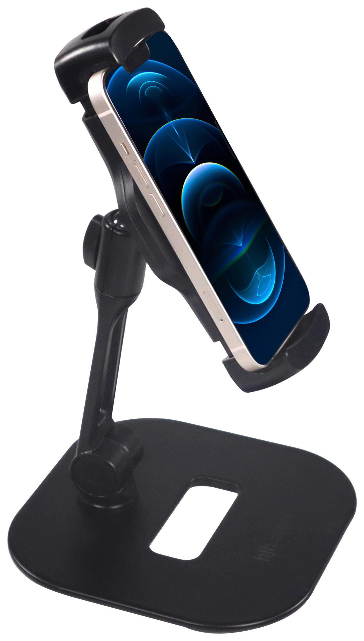 Handyhalterung Flexmobi Iv - Schwarz, MODERN, Kunststoff/Metall (15/19cm) - MID.YOU