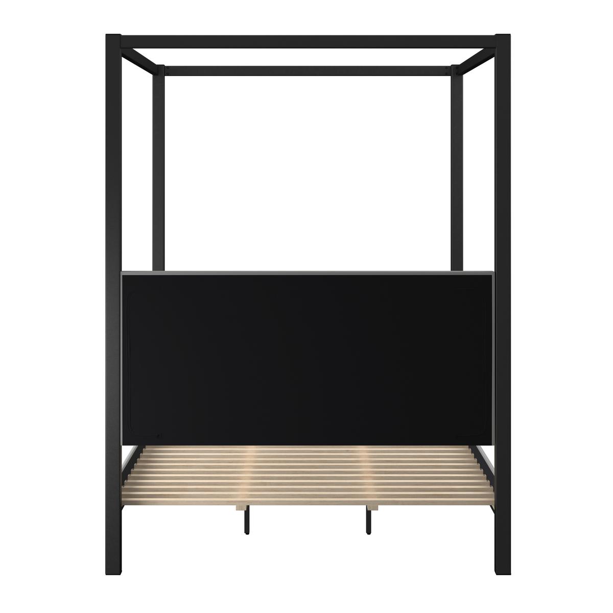 Čalouněná postel MONA 180x200, šedá - šedá/černá, Moderní, kov/dřevo (180/200cm) - Bessagi Home