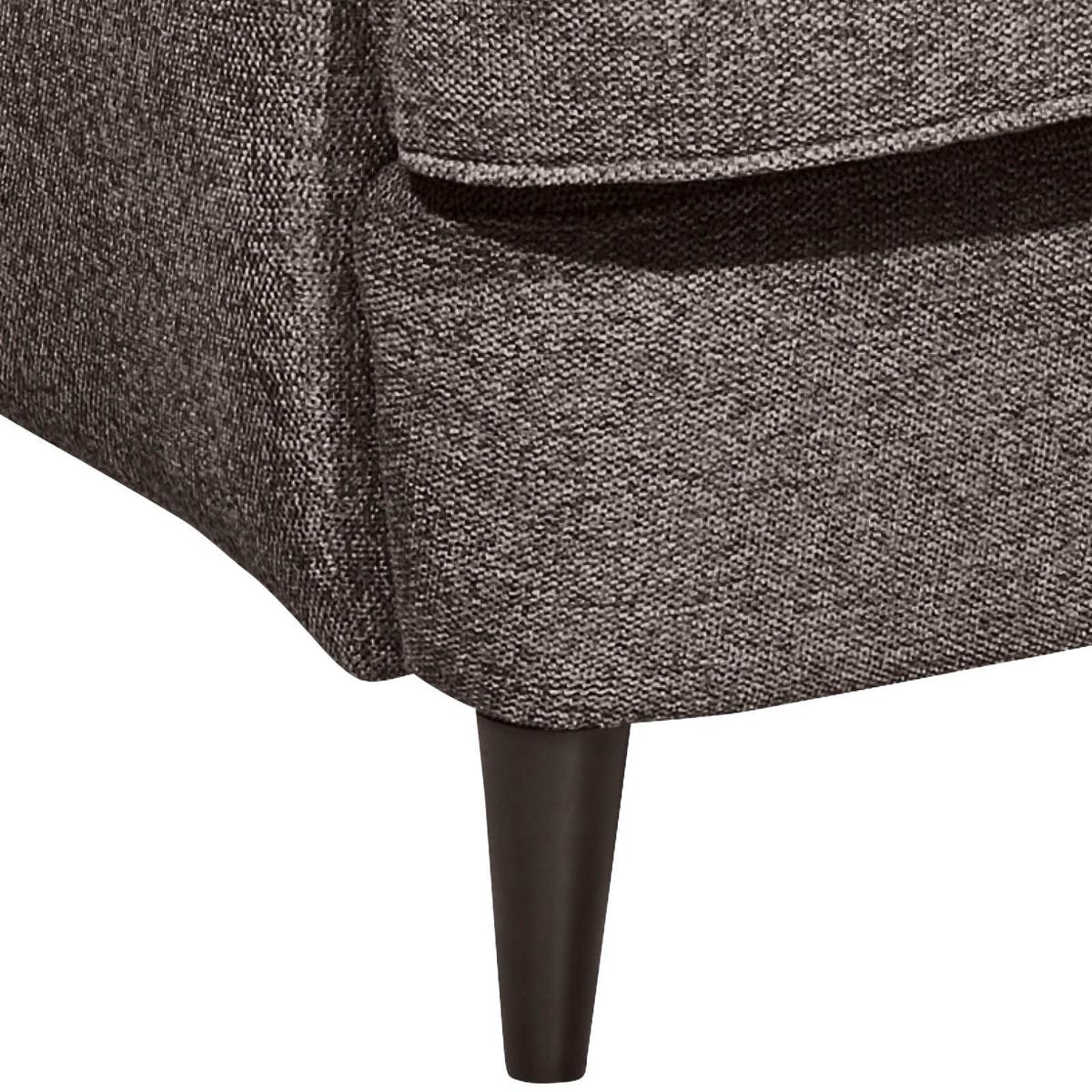 Ohrensessel Oskar Webstoff Espresso - Schwarz/Braun, Basics, Holzwerkstoff/Textil (78/102/98cm) - MID.YOU