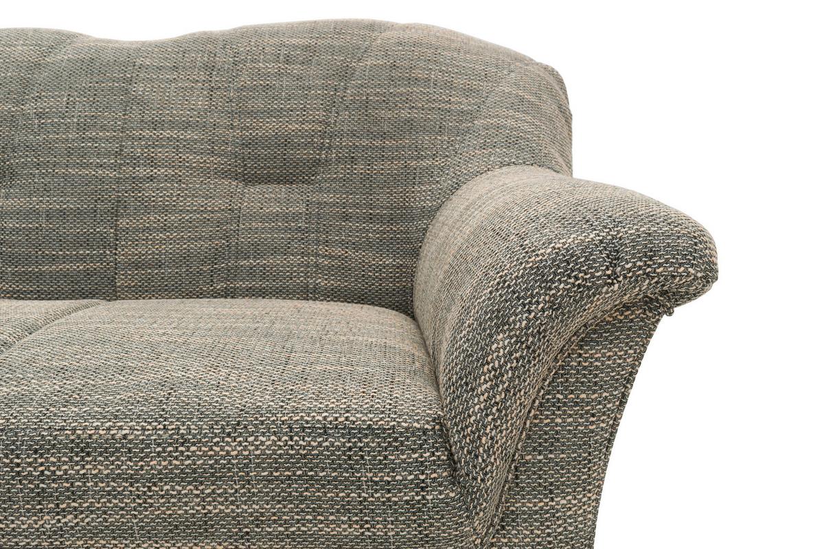 Ecksofa Mit Schlaffunktion Papenburg Grau/weiß - Schwarz/Weiß, KONVENTIONELL, Textil (180/243cm) - MID.YOU