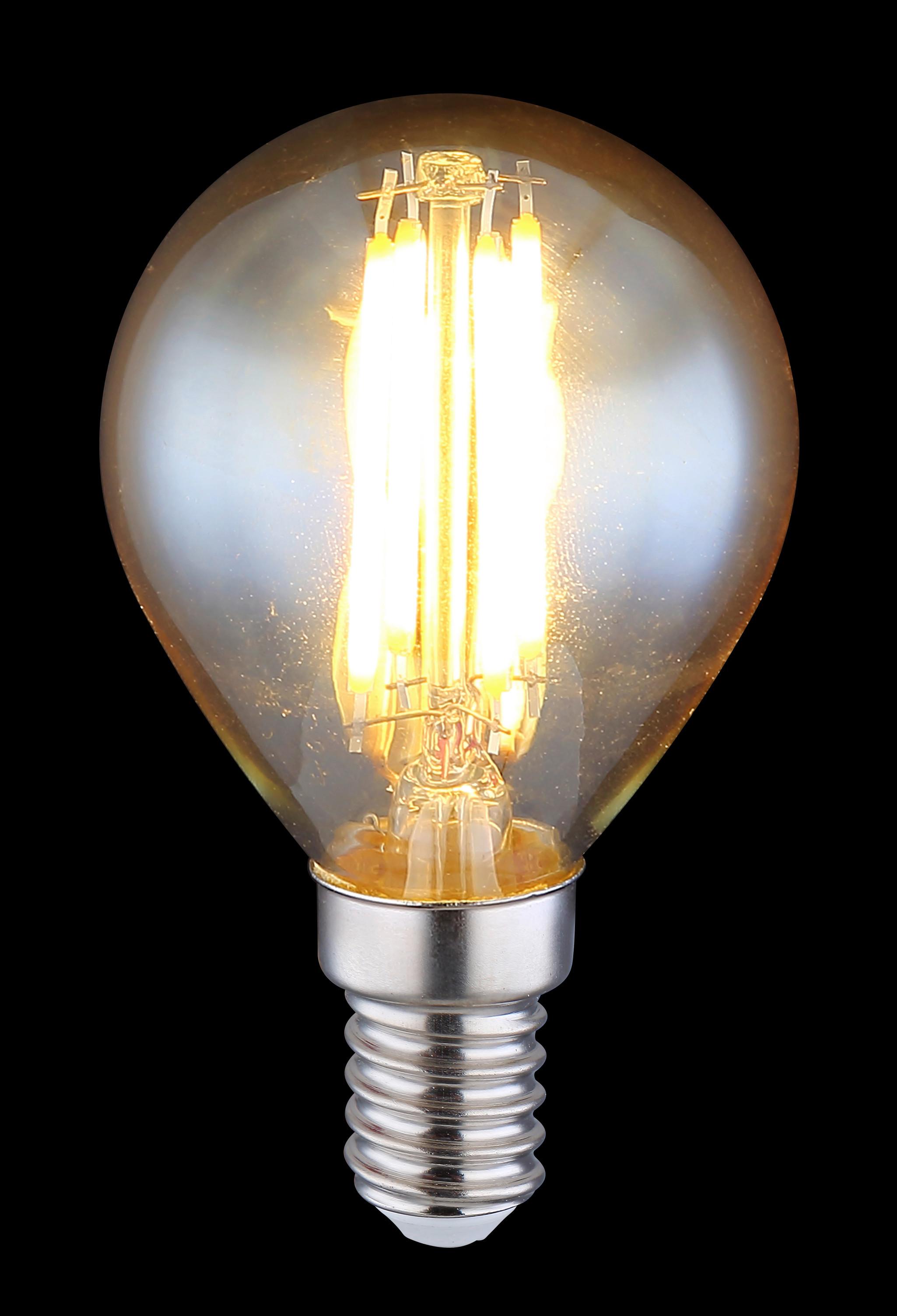 LED žiarovka 4 Watt, E14 ILLU - kov/sklo (4,5/7,8cm) - Globo