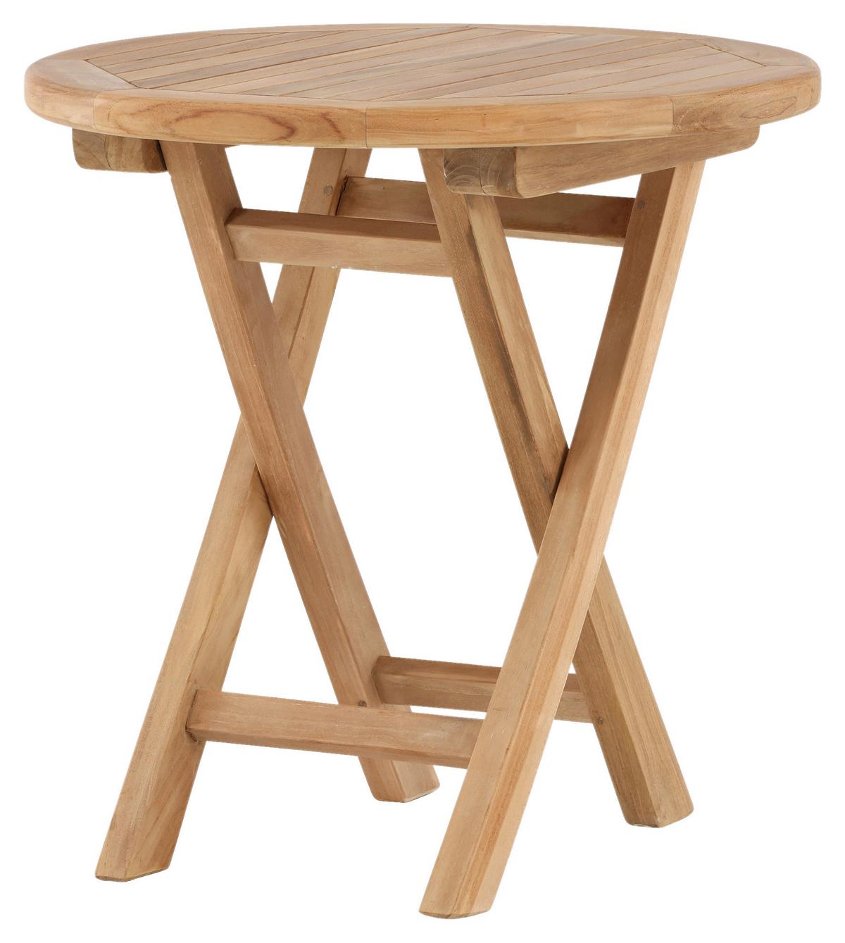 Gartenbeistelltisch Kenya - Teakfarben, KONVENTIONELL, Holz (50/50/50cm) - Gardenson