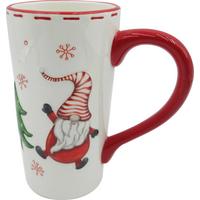 Csésze Irma - piros/fehér, Design, kerámia (9/16cm) - Luca Bessoni