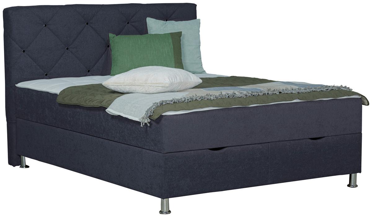 Box-ágy Black Diamond - antracit, Design, textil (160/200cm) - Modern Living