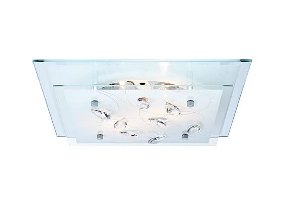 Deckenleuchte Isabell - KONVENTIONELL, Glas/Kunststoff (33,5/9/33,5cm) - James Wood Deckenleuchte Isabell - KONVENTIONELL, Glas/Kunststoff (33,5/9/33,5cm) - James Wood