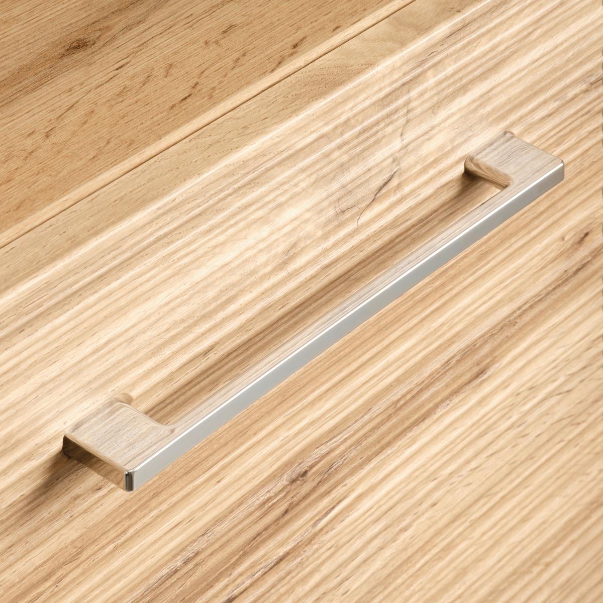 VYSOKÁ SKŘÍŇ FLOAT -EXKLUSIV- - barvy dubu/barvy chromu, Moderní, kov/kompozitní dřevo (35/194/33cm) - Premium Living