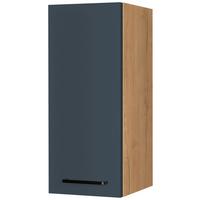 Küchenoberschrank Easytouch - Blau/Eichefarben, MODERN, Holzwerkstoff (30/72/35cm) - Nobilia