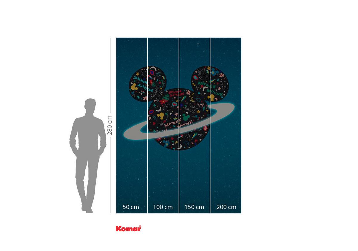 Fototapete Planet Mickey - Multicolor, Trend, Textil (200/280cm)