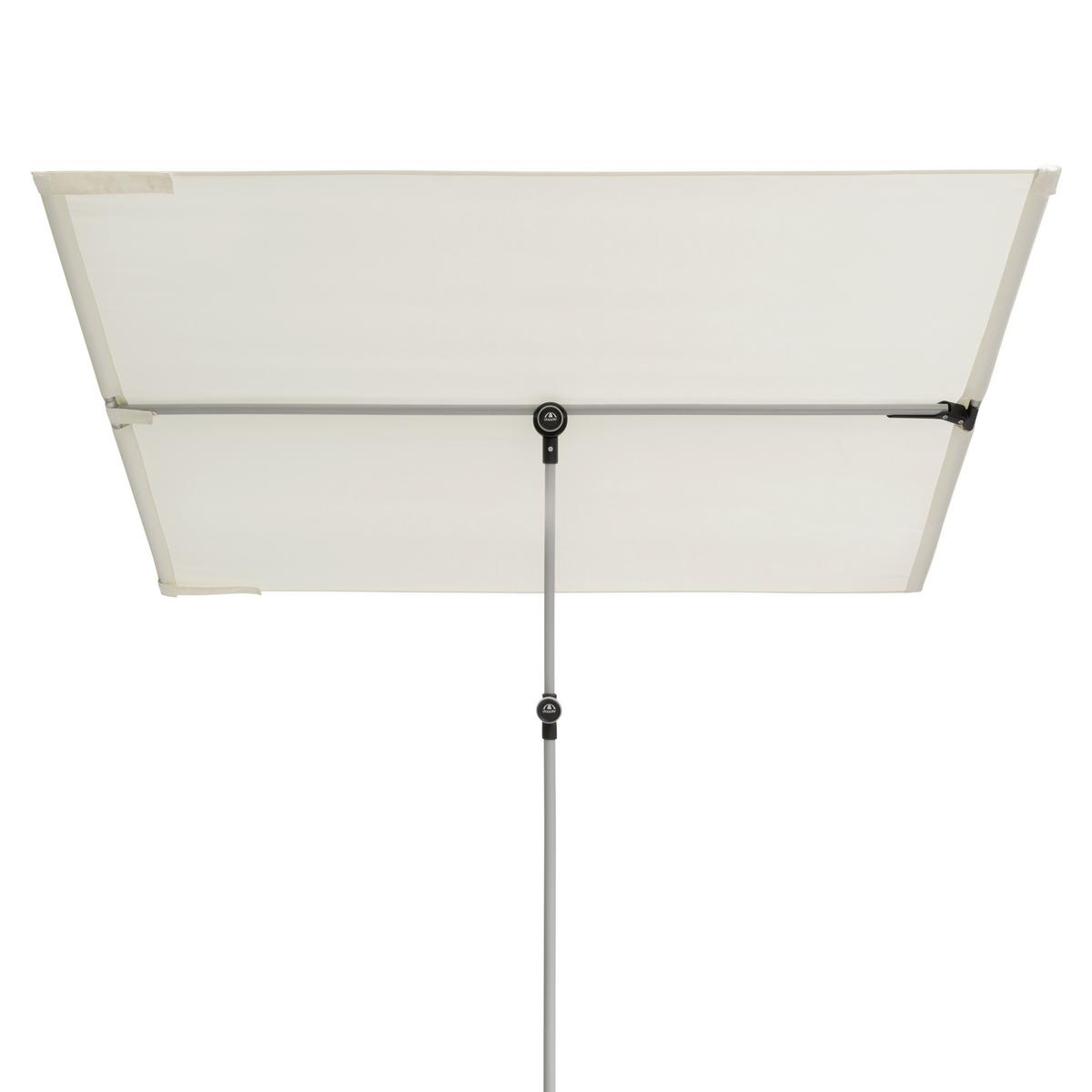 Sonnenschirm Active B/h/t: 180x270x130cm Naturfarben - Alufarben/Naturfarben, MODERN, Textil/Metall (180/270/130cm) - Doppler