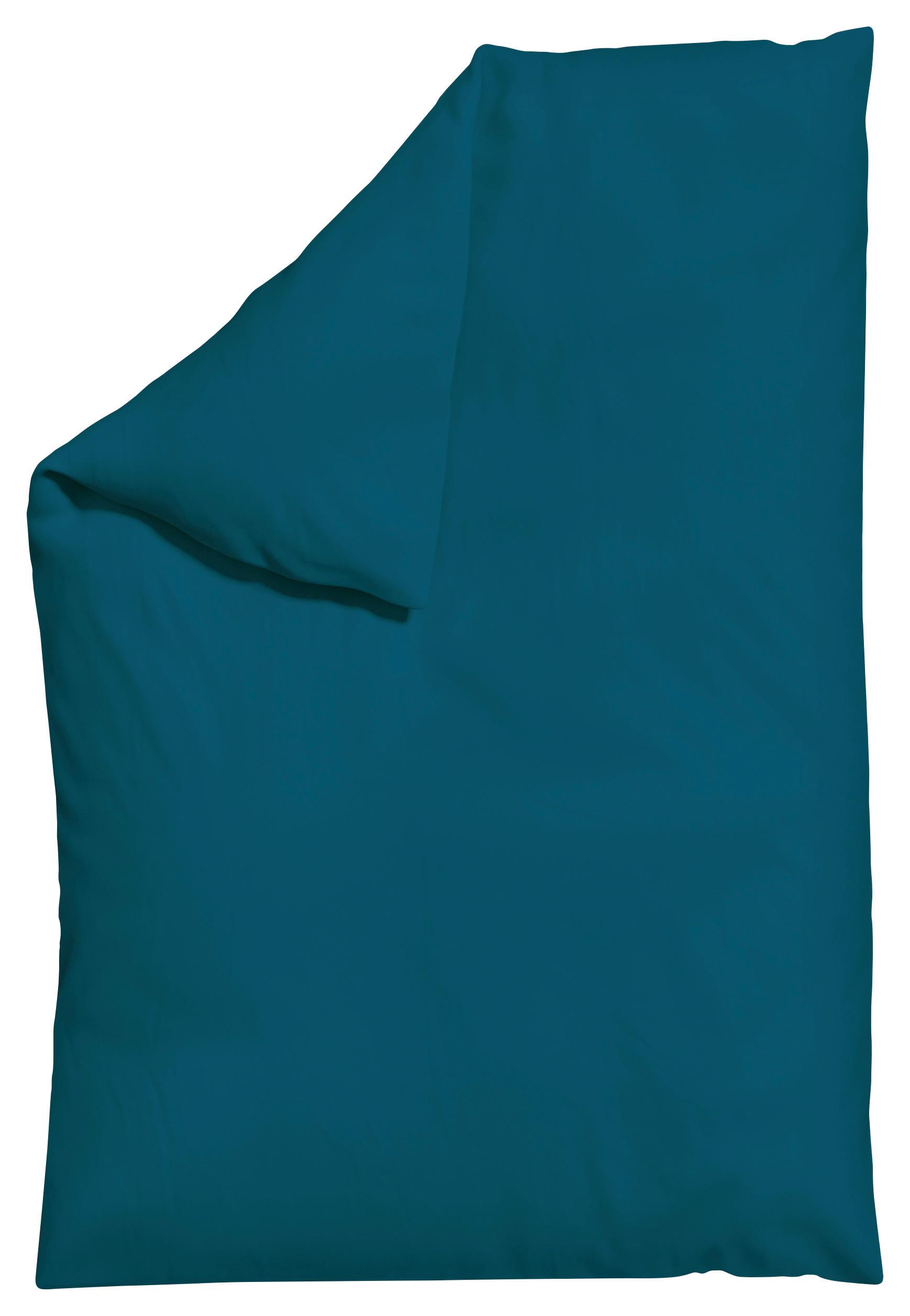 Bettdeckenbezug Knitted Jersey 135-140x200cm Petrol - Petrol, Basics, Textil (135-140/200cm) - Schlafgut