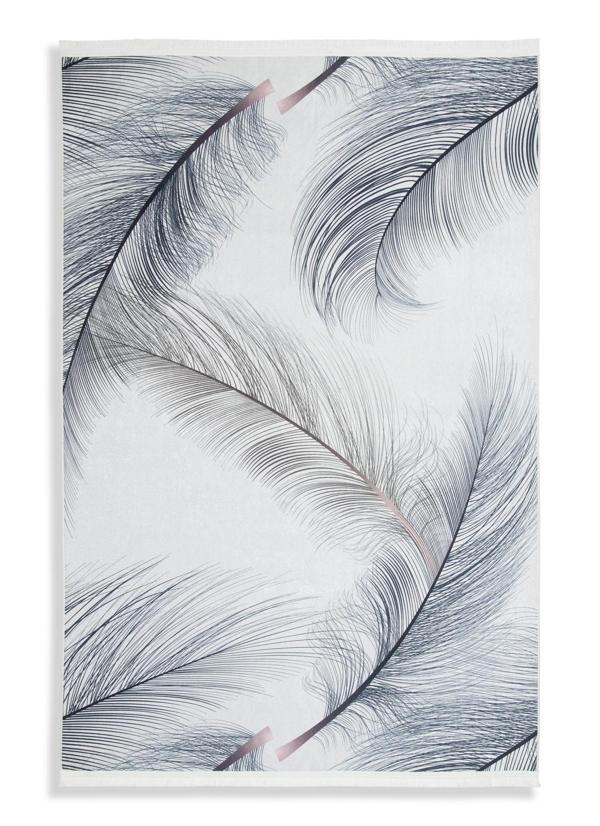 Szőnyeg Emilia Kb. 120/170cm - fehér/szürke, Modern, textil (120/170cm) - Luca Bessoni