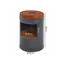 Hocker Rana D: 40 cm Leder - Schwarz/Braun, Natur, Leder/Holz (40/40/60cm) - Carryhome Hocker Rana D: 40 cm Leder - Schwarz/Braun, Natur, Leder/Holz (40/40/60cm) - Carryhome