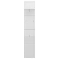 Garderobenpaneel Merano Weiß B: 30 cm - Weiß Hochglanz, MODERN, Holzwerkstoff (30/152/23cm)