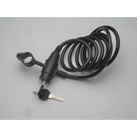 Kerékpár Zár Acél - fekete, Konventionell, fém (0,8/185cm)