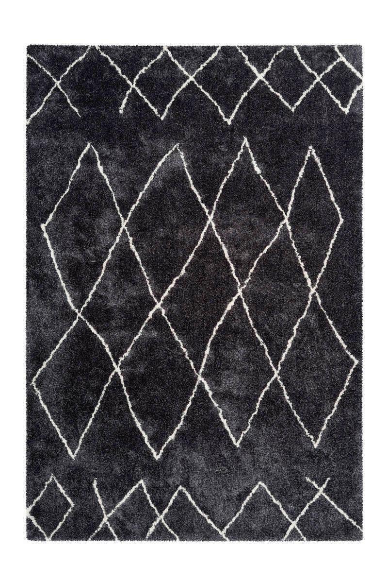 Hochflor Teppich Anthrazit Orlando 80x150 Cm - Anthrazit, Design, Textil (80/150cm) - Kayoom