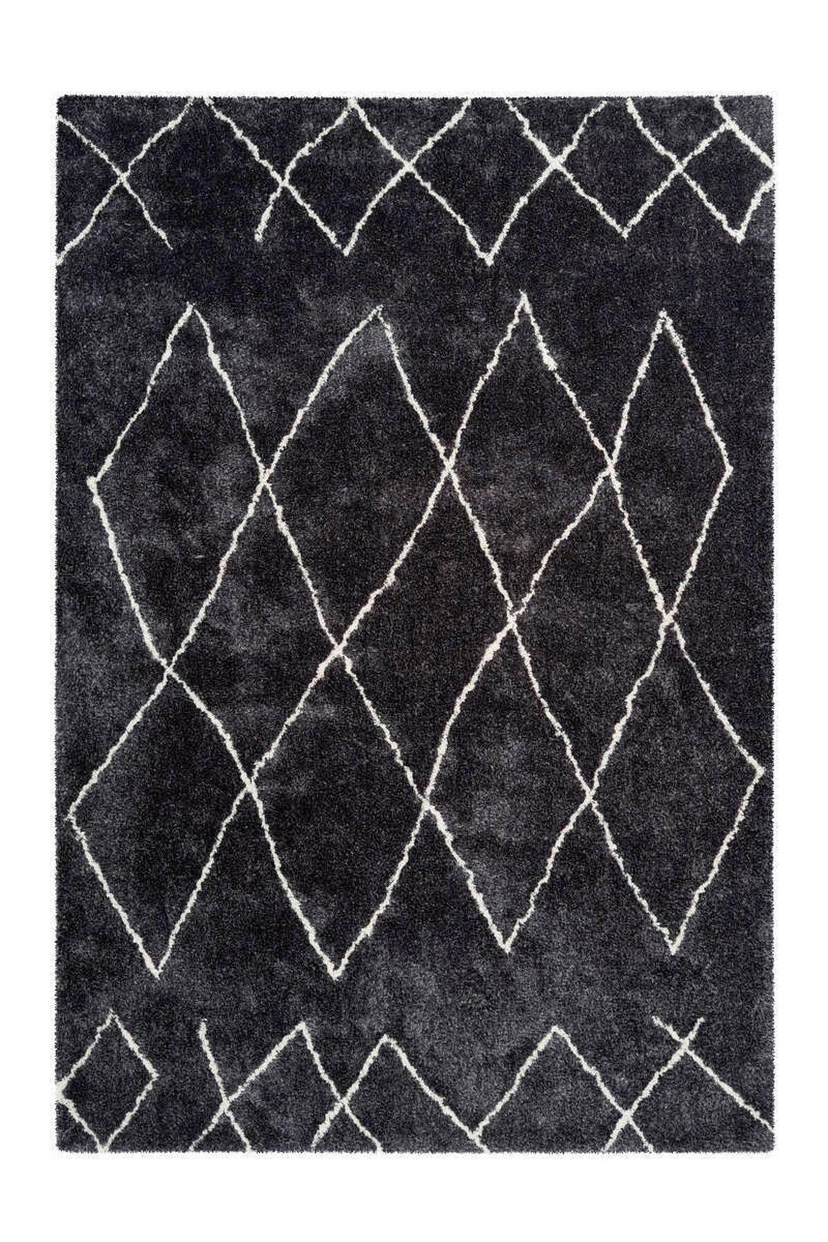 Hochflor Teppich Anthrazit Orlando 80x150 cm - Anthrazit, Design, Textil (80/150cm) - Kayoom