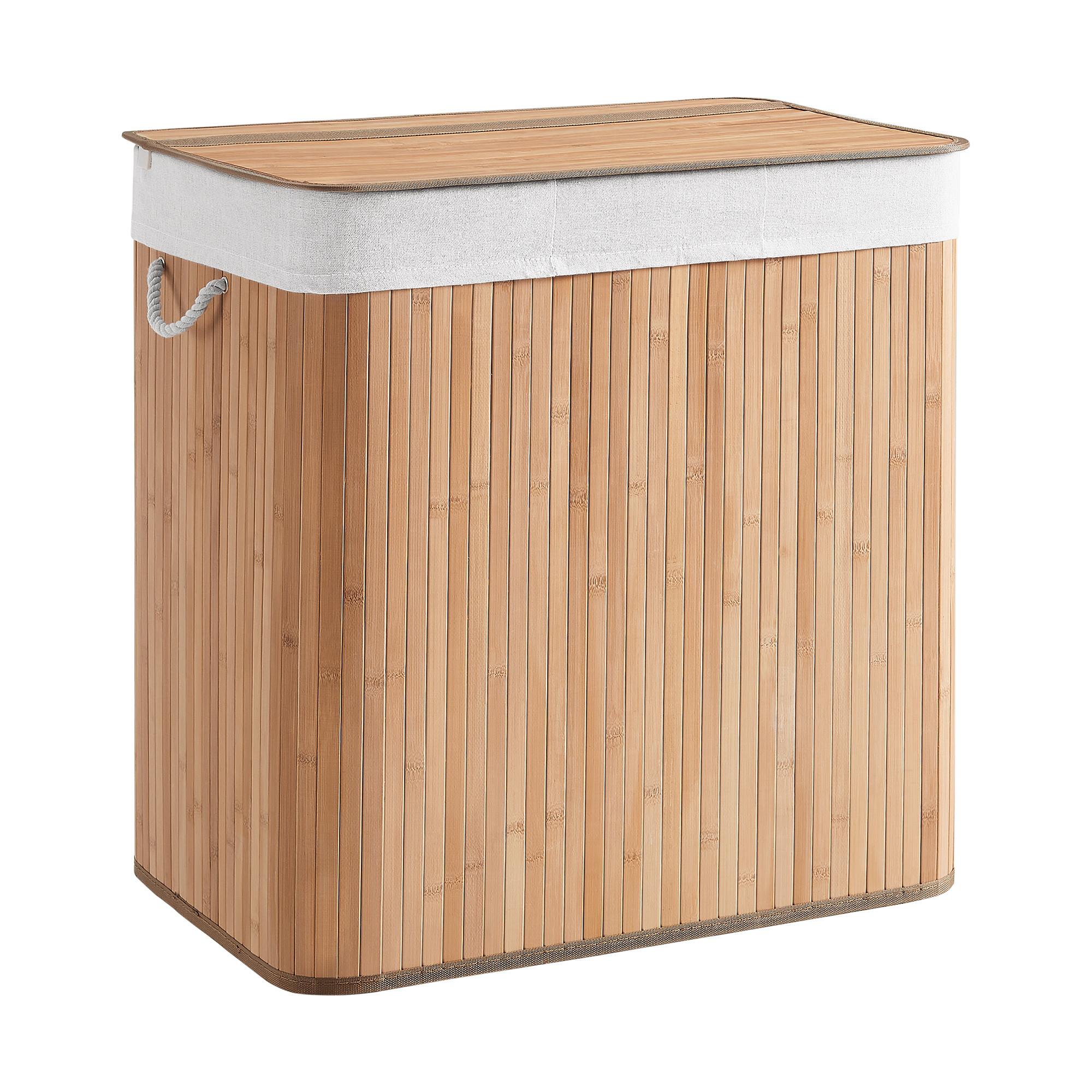 Wäschekorb Naturfarben B: 60 Cm - Naturfarben, Basics, Naturmaterialien/Textil (60/61,5/40cm)
