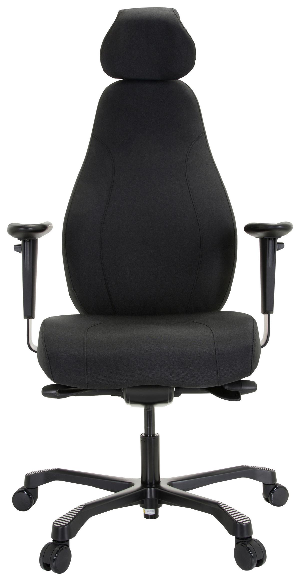 Drehstuhl Resistio XXL Schwarz - Schwarz, MODERN, Kunststoff/Textil (72/121/60cm) - MID.YOU