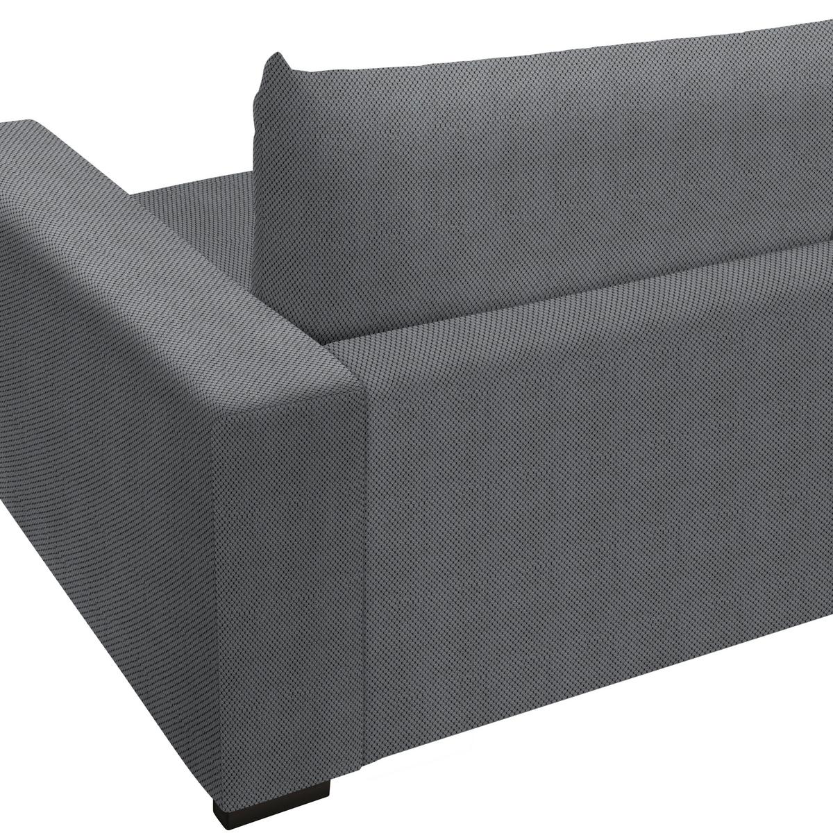 Mega pohovka PEDRO 1200, tmavě šedá - tmavě šedá, Moderní, kov/dřevo (261/83/124cm) - Mömax