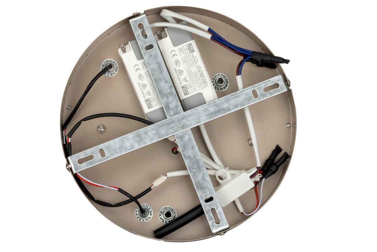 LED-Deckenleuchte, 4000k Cihan - Champagner, Basics, Kunststoff/Metall (70/65/12cm) - Luca Bessoni