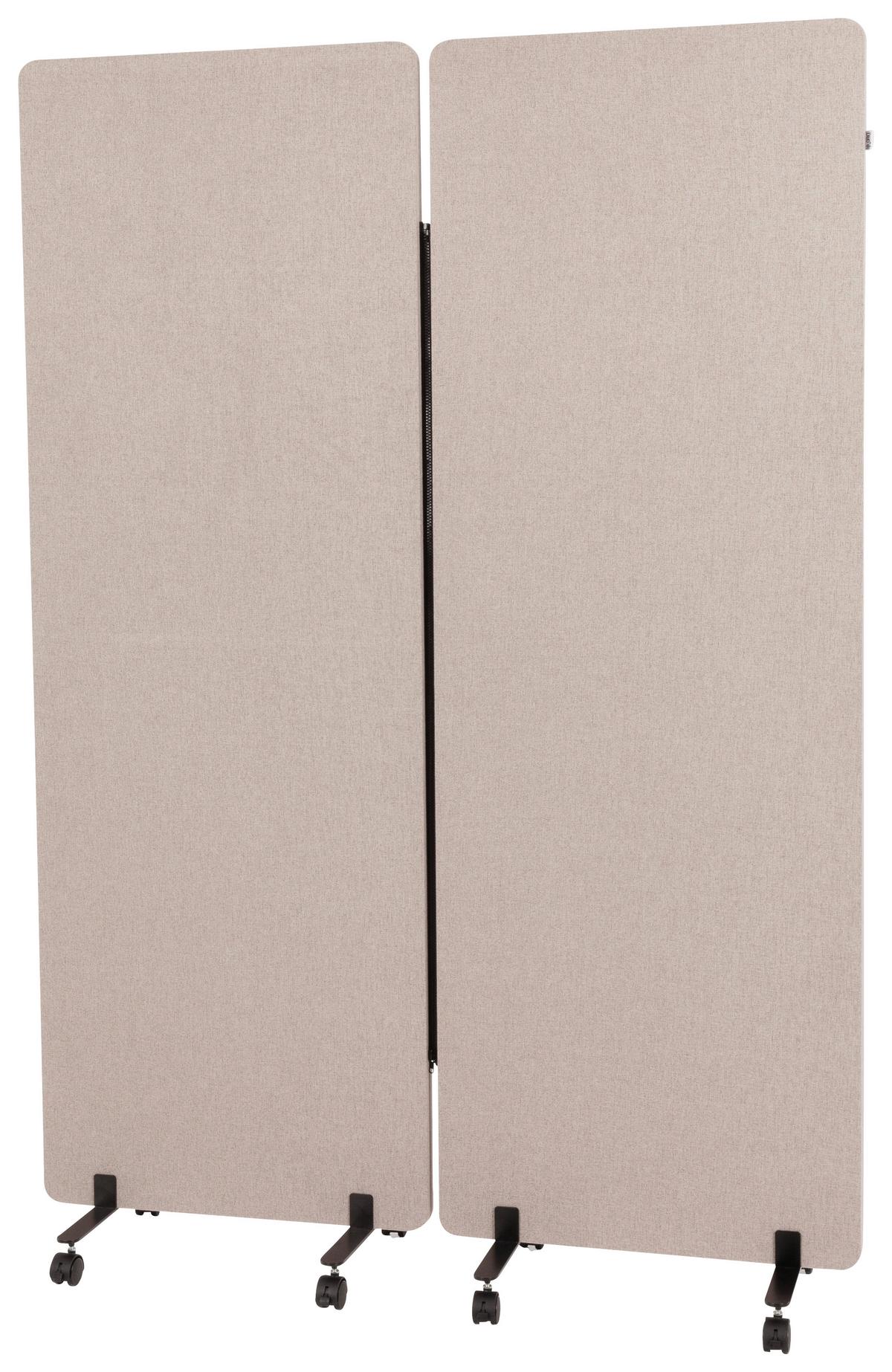 Trennwand Flexmiut - Taupe, Basics, Kunststoff/Textil (60/177/35cm) - MID.YOU