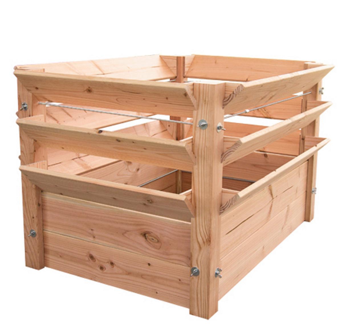 Hochbeet Echtholz Lärche 124x73x91 Cm Lärchefarben - Lärchefarben, Basics, Holz (124/73/91cm)