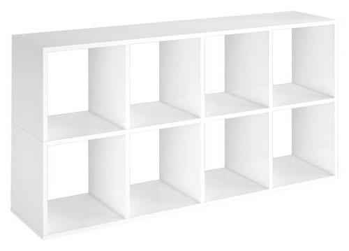 Regal Pisa B: 110 Cm, Weiß - Weiß, Basics, Holzwerkstoff (110/56/33cm) - MID.YOU
