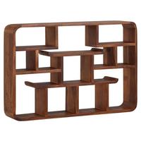 Malý regál z masivního dřeva š: 80 cm - barvy sheesham, Moderní, dřevo (80/55/15cm) - MID.YOU