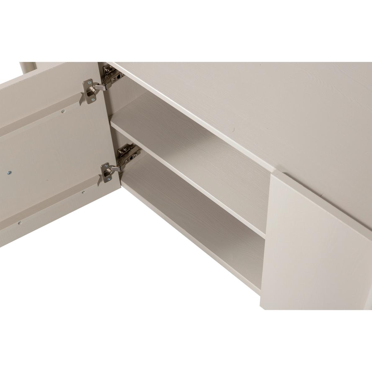 LOWBOARD Basu Grau B: 152cm - Grau, Design, Holz (152/53/46cm) - Livetastic