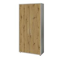 AKTENSCHRANK OFFICE EDITION - Eiche Artisan/Grau, MODERN, Holzwerkstoff (84,4/185,6/33cm) - MID.YOU