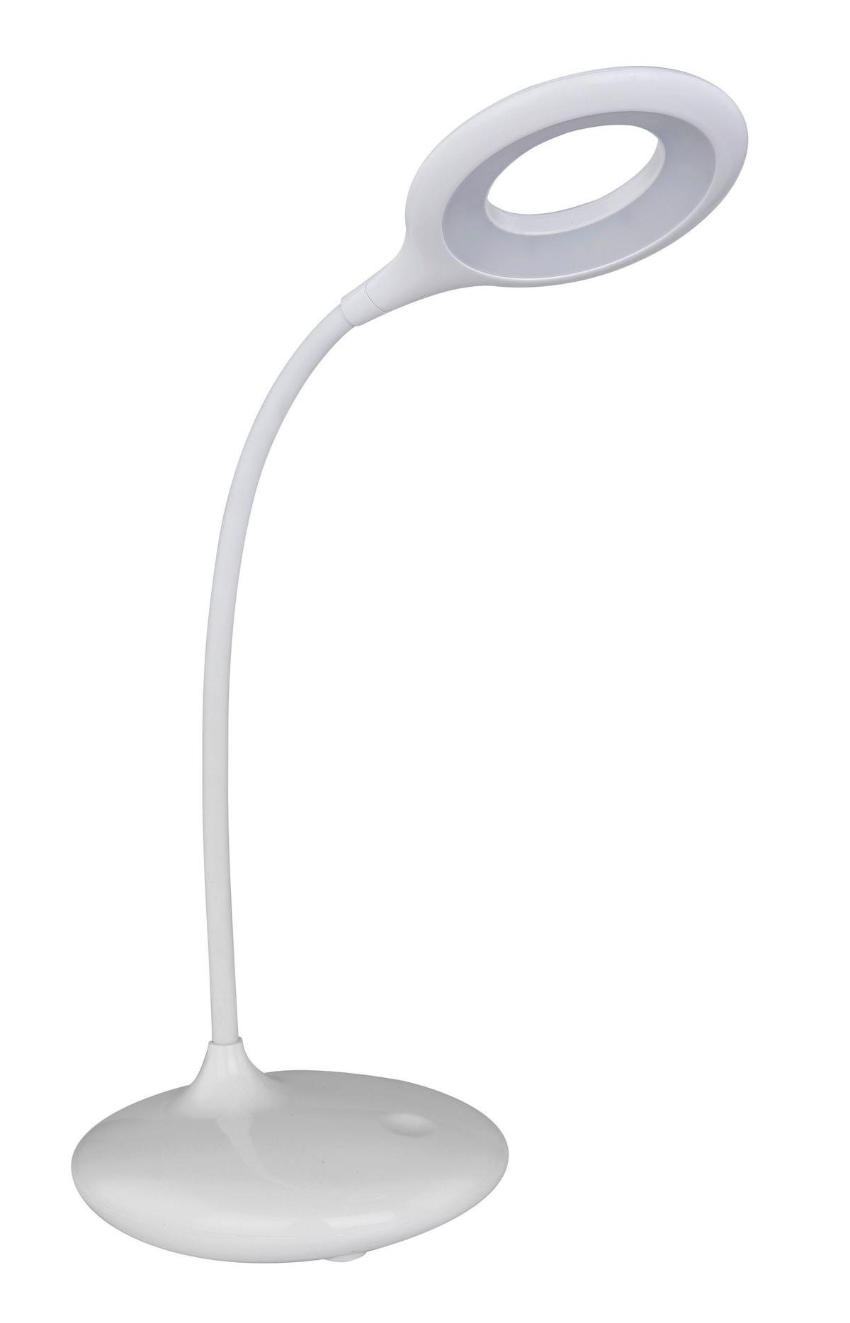 Led-tischleuchte 58377w - Weiß, Basics, Kunststoff (40/12,5/49cm) - Globo