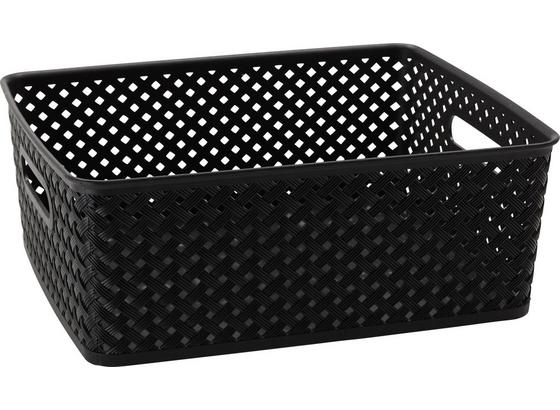 Košík Mona -top- - čierna/sivá, plast (35/29/13,5cm) - Mömax modern living Košík Mona -top- - čierna/sivá, plast (35/29/13,5cm) - Mömax modern living