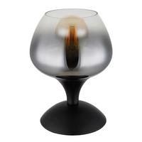 Tischleuchte 15548t2 - Schwarz, Basics, Glas/Metall (15/20,5cm) - Globo