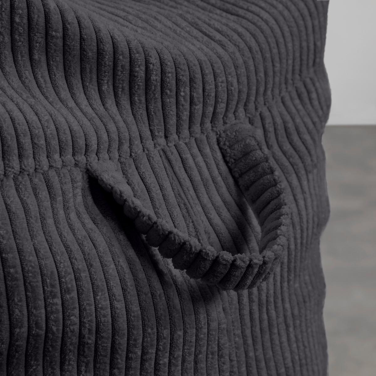 Sedací vak CORTONA CORD, antracitový manšestr - antracitová, Moderní, textil (85/100/85cm) - Mömax