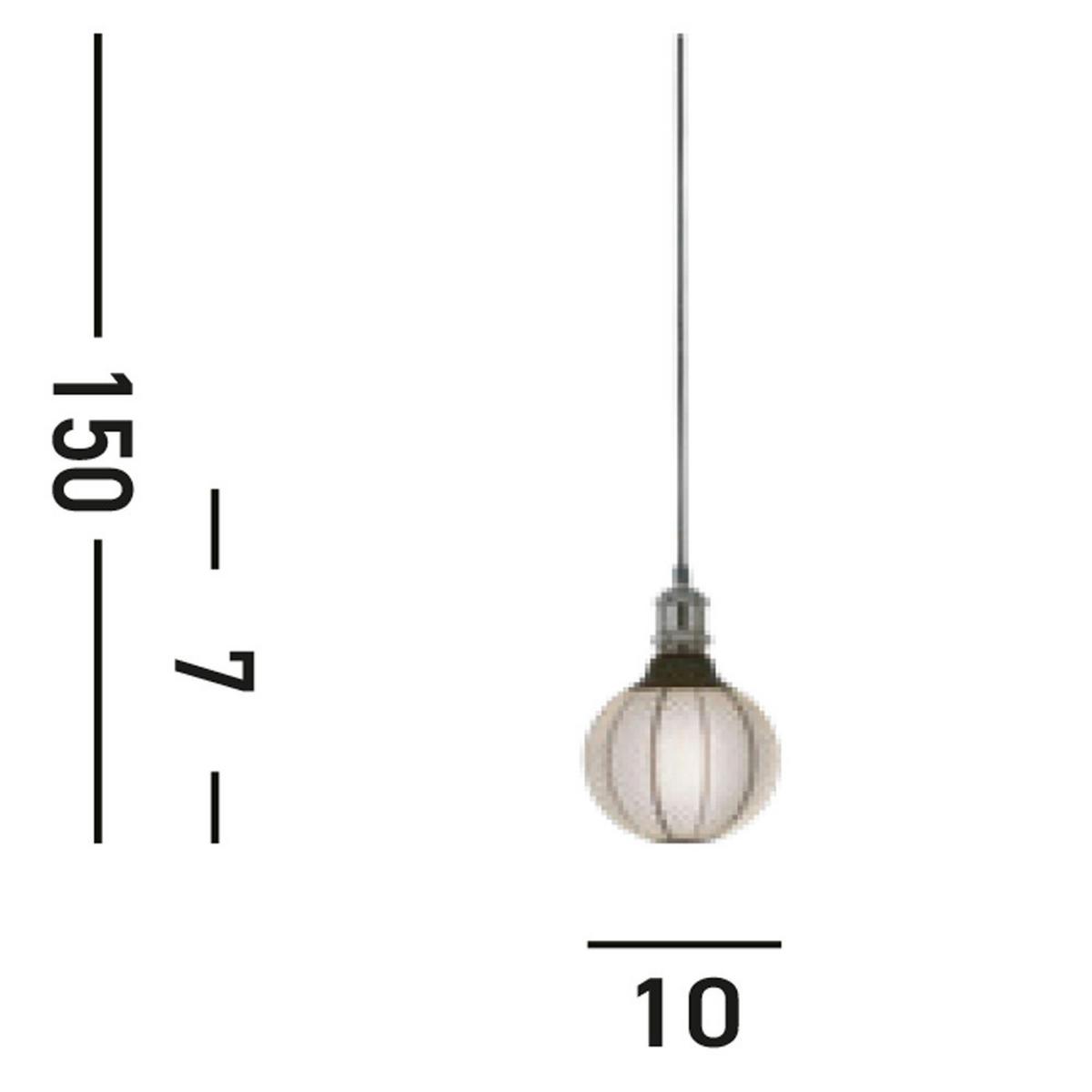 Pendelleuchte 7461bc Suspension - Schwarzchrom, KONVENTIONELL, Metall (9,8/300cm)