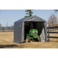 Zeltgarage Shed-In-A-Box 9m² - Grau, Basics, Kunststoff (300/240/300cm)