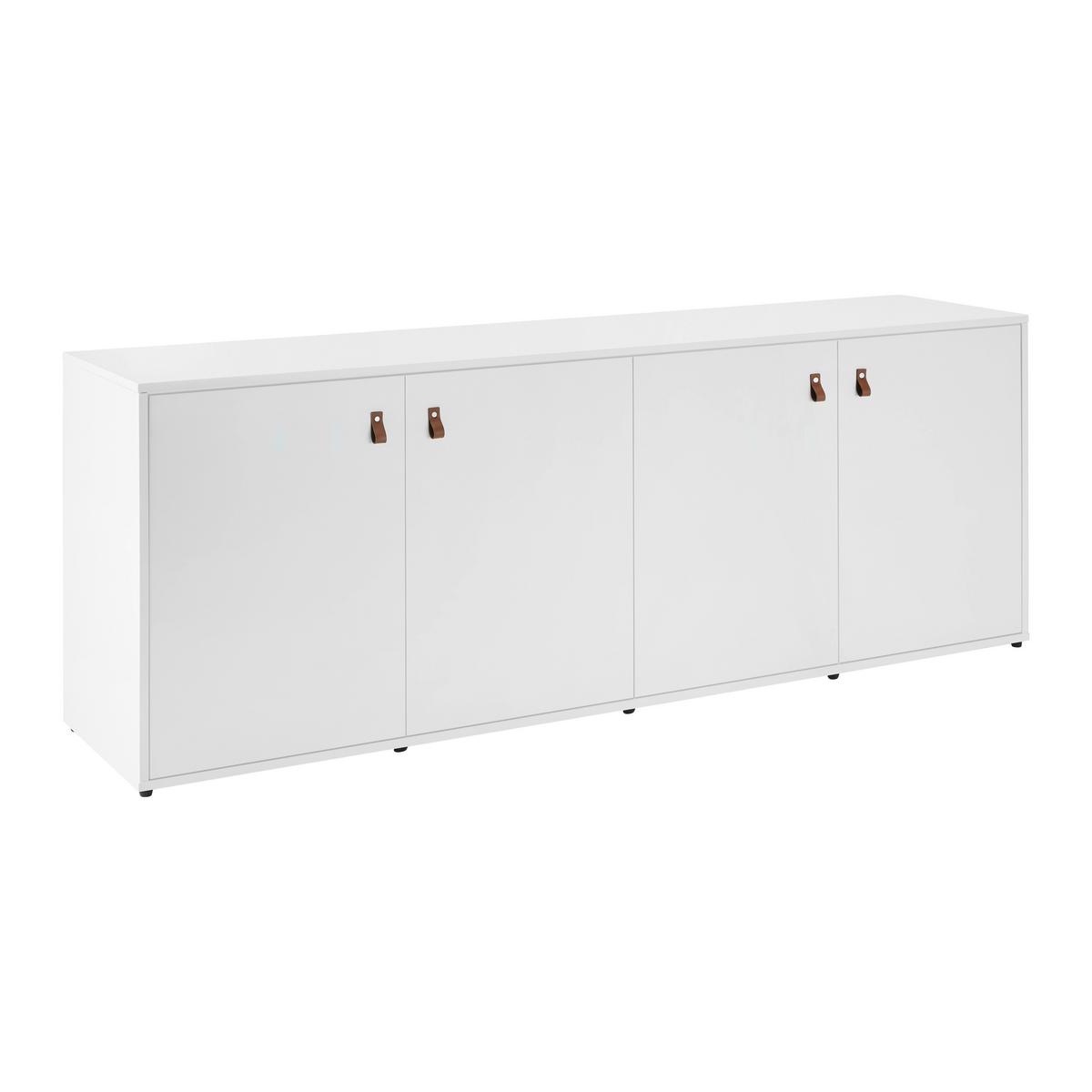 Komoda MICK - hnedá/čierna, Modern, plast (180/69,5/40cm) - Modern Living